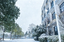 校园雪景
